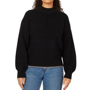Scotch & Soda women’s Black Viscose  blend mock neck black sweater in size XXL